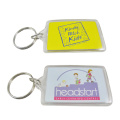 Promotional Clear Custom Blank Souvenir Plastic Picture Insert Logo Photo Frame Key Chain Acrylic